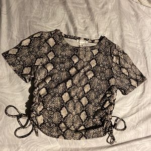 Caution To The Wind drawstring crop top. Gently worn about twice.